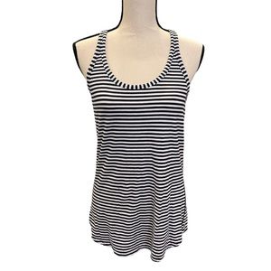 Lululemon Navy & White Stripe Racerback Tank Top